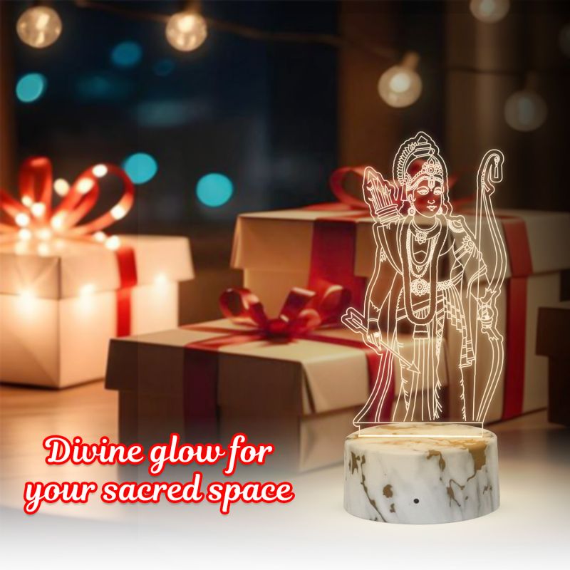 Lord Ram Ji Design Night Lamp